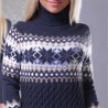 Winter long sweater - mini dress with turtleneckDresses
