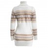 Inverno camisola longa - mini vestido com decote