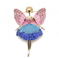 Crystal flying angel - broochBrooches