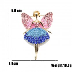 Crystal flying angel - broochBrooches