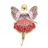 Crystal flying angel - broochBrooches