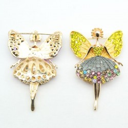 Crystal flying angel - broochBrooches