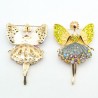 Crystal flying angel - broochBrooches