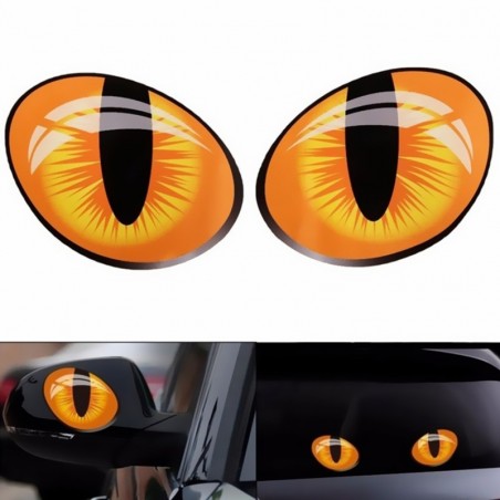 Gato Olhos autocolante - 3D reflexivo - 10 * 8cm