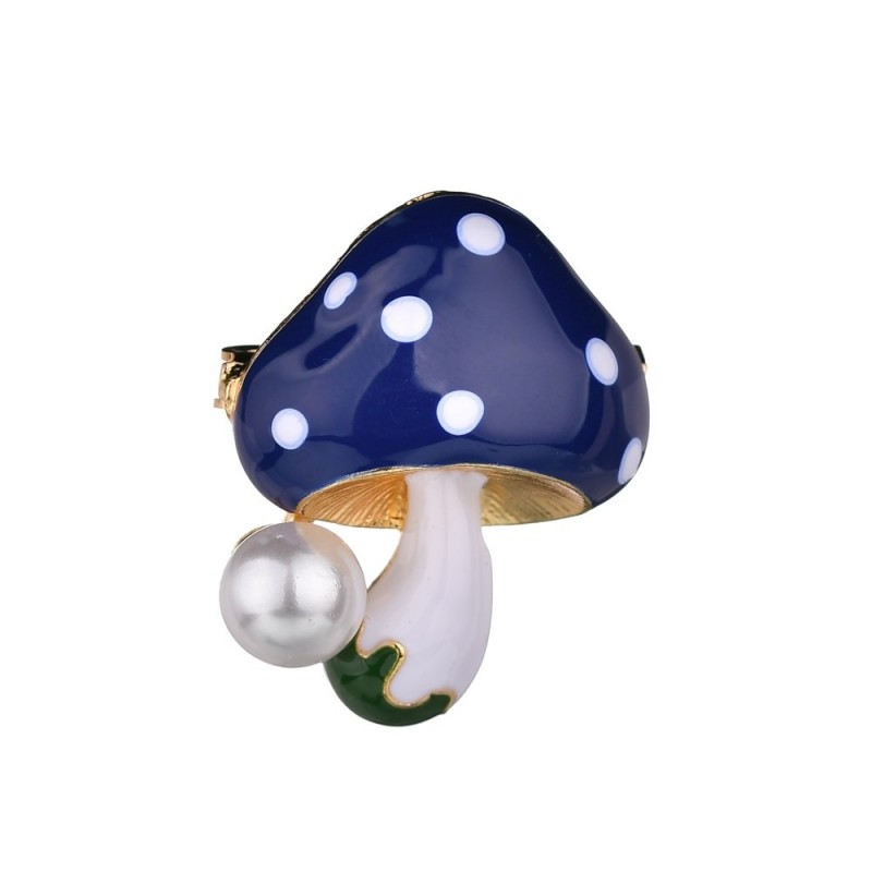 Cogumelo com pérola - broche elegante