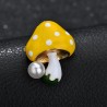 Mushroom with pearl - elegant broochBrooches