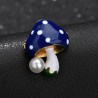 Cogumelo com pérola - broche elegante