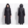 Inverno impermeável casaco longo - jaqueta para baixo com capuz - mais tamanho