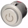 12V Interruptor momentâneo do botão do impulso do diodo emissor de luz de 22mm - à prova d'água - início do motor do carro - met