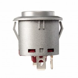 12V Interruptor momentâneo do botão do impulso do diodo emissor de luz de 22mm - à prova d'água - início do motor do carro - met