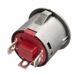 12V Interruptor momentâneo do botão do impulso do diodo emissor de luz de 22mm - à prova d'água - início do motor do carro - met