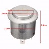 12V Interruptor momentâneo do botão do impulso do diodo emissor de luz de 22mm - à prova d'água - início do motor do carro - met