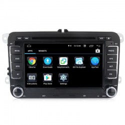 Android 8.0 Quad Core DVD GPS - rádio de carro para Volkswagen VW Skoda Octavia Golf 5 6 Touran Passat B6 Jetta Polo Tiguan