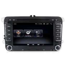Android 8.0 Quad Core DVD GPS - rádio de carro para Volkswagen VW Skoda Octavia Golf 5 6 Touran Passat B6 Jetta Polo Tiguan