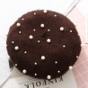 Elegant wool beret with pearls - hatHats & Caps