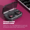 X10 - Bluetooth tws earbuds - LED display- fones de ouvido sem fio - 8D fone de ouvido estéreo com 3000m Ah caso de carregamento