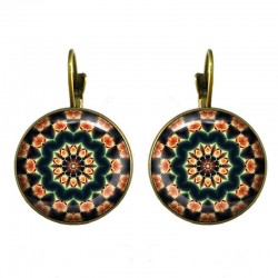 Vintage gold & silver round earringsEarrings