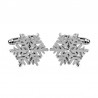 Silver snowflakes - cufflinksCufflinks