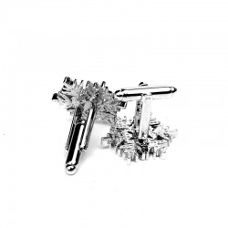 Silver snowflakes - cufflinksCufflinks