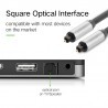 Ugreen Toslink - cabo óptico digital - adaptador de áudio 1m - 1.5m - 2m - 3m