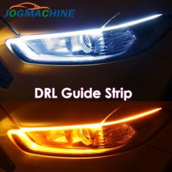 Luzes de giro do carro DRL - tira de LED flexível - à prova d'água 2 peças