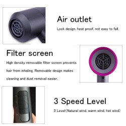 3 em 1 secador de cabelo - curler - alisador - volumizing - soprador de ar iônico