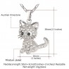 Gatinho de cristal - colar elegante
