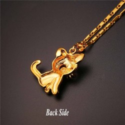 Gatinho de cristal - colar elegante