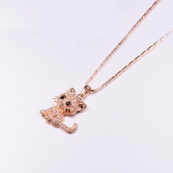 Crystal kitten - elegant necklaceNecklaces