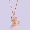 Crystal kitten - elegant necklaceNecklaces