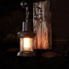 Vintage - lâmpada de parede de madeira - luz LED