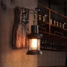 Vintage - lâmpada de parede de madeira - luz LED