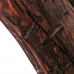 Vintage - lâmpada de parede de madeira - luz LED