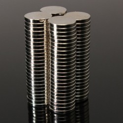 N52 ímã de neodímio - pequeno disco redondo 8mm x 1mm 50 peças