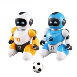 Robô de futebol inteligente - USB - controle remoto - canto - dança - brinquedo RC - conjunto