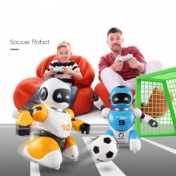 Robô de futebol inteligente - USB - controle remoto - canto - dança - brinquedo RC - conjunto