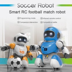 Robô de futebol inteligente - USB - controle remoto - canto - dança - brinquedo RC - conjunto