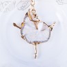 Dança cristal ballerina - chaveiro