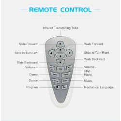 Robô JJRC R2 RC Cady - Controle de gestos IR - brinquedo RC inteligente de dança