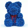 Urso rosa - urso feito de rosas infinitas com diamantes - 25 cm - 35 cm