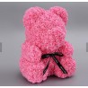 Urso rosa - urso feito de rosas infinitas com diamantes - 25 cm - 35 cm
