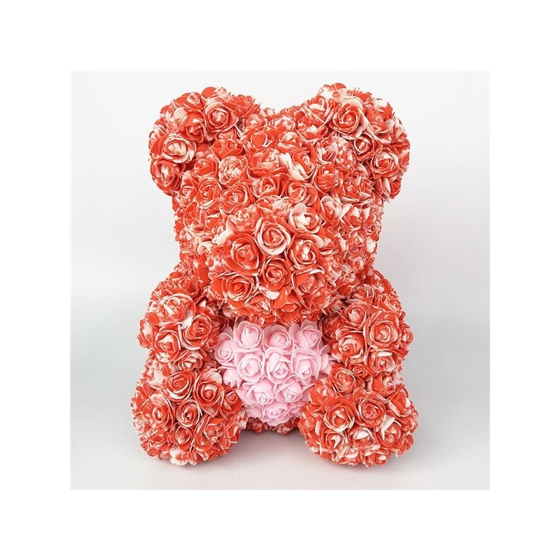 Rose bear - bear made from infinity roses with a heart - 25cm - 35cmValentine's day Rose bear - bear made from infinity roses with a heart - 25cm - 35cmValentine's day
