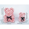 Urso rosa - urso feito de duas cores infinity rosas com um arco - 25 cm - 35 cm