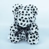 Urso rosa - urso feito de duas cores infinity rosas com um arco - 25 cm - 35 cm