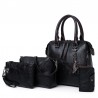 Bolsa de couro elegante - conjunto de 4 peças
