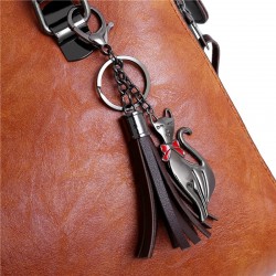 Bolsa de couro elegante - conjunto de 4 peças