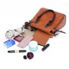 Bolsa de couro elegante - conjunto de 4 peças