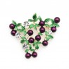 Cranberry roxo - broche de cristal