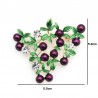 Cranberry roxo - broche de cristal