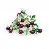 Cranberry roxo - broche de cristal